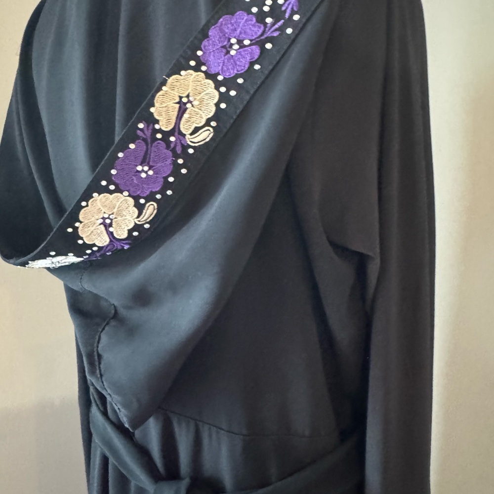 Paul Morelli Black and Purple Hooded with matching leggings#abaya - Picture 4 of 6